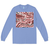 Colony Blue pinky leopard and cowhide valentine's day Long Sleeve Tee - RanaPortraitStore