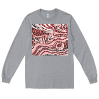 Heather Grey pinky leopard and cowhide valentine's day Long Sleeve Tee - RanaPortraitStore