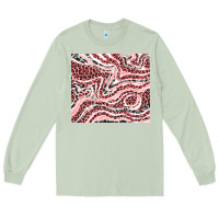 Matcha pinky leopard and cowhide valentine's day Long Sleeve Tee - RanaPortraitStore