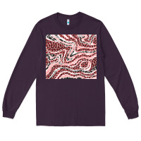 Plum pinky leopard and cowhide valentine's day Long Sleeve Tee - RanaPortraitStore
