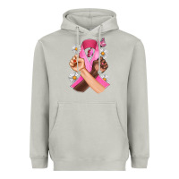Moon Dust Breast Cancer Fist Daisy Butterfly Heavyweight Hoodie - Artiststas