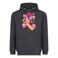 Smoke Breast Cancer Fist Daisy Butterfly Heavyweight Hoodie - Artiststas