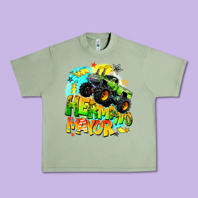 Hermano Mayor Urban Heavy Tee Designed By Barkaloodesign
