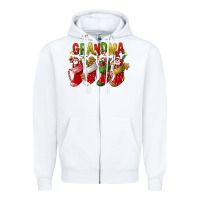 White christmas grandma Zipper Hoodie - FaDigitalArtStudio