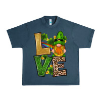 Midnight Navy st patricks day gnomes shamrock love Urban Heavy Tee - RanaPortraitStore