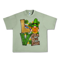 Oil Green st patricks day gnomes shamrock love Urban Heavy Tee - RanaPortraitStore