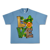 Pebble Blue st patricks day gnomes shamrock love Urban Heavy Tee - RanaPortraitStore