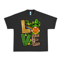 Pigment Black st patricks day gnomes shamrock love Urban Heavy Tee - RanaPortraitStore