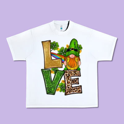 St Patricks Day Gnomes Shamrock Love Urban Heavy Tee Designed By Ranaportraitstore