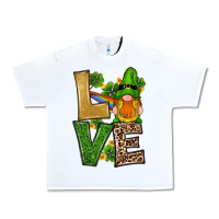 White st patricks day gnomes shamrock love Urban Heavy Tee - RanaPortraitStore
