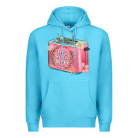 Ocean Blue let s get this bread malia Premium Hoodie - MaliasSmallBusiness