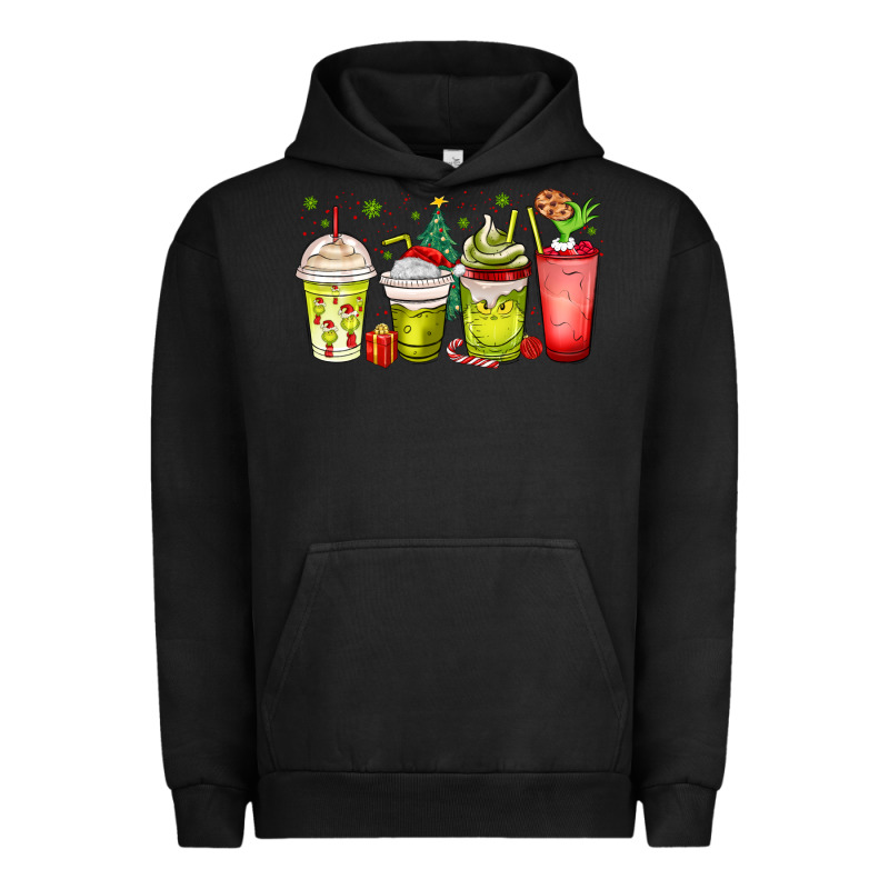 Christmas Characters Coffee Cups Urban Hoodie by MaliasSmallBusiness | Teevron