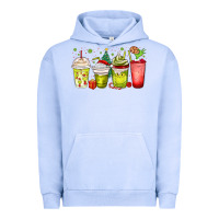 Pigment Grape Ice Christmas characters coffee cups Urban Hoodie - MaliasSmallBusiness