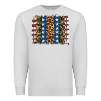 Dove Grey usa army pattern brushstroke Premium Sweatshirt - Artiststas