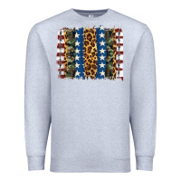 Heather Grey usa army pattern brushstroke Premium Sweatshirt - Artiststas