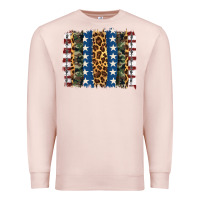Pale Pink usa army pattern brushstroke Premium Sweatshirt - Artiststas
