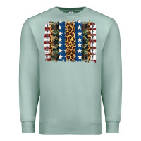 Seafoam usa army pattern brushstroke Premium Sweatshirt - Artiststas