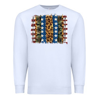 White usa army pattern brushstroke Premium Sweatshirt - Artiststas