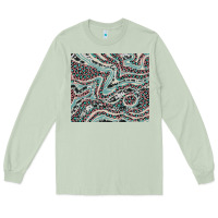 Matcha pink and turquoise cowhide and leopard Long Sleeve Tee - RanaPortraitStore