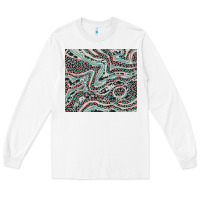 White pink and turquoise cowhide and leopard Long Sleeve Tee - RanaPortraitStore