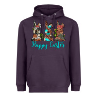Plum happy easter leopard cowhide turquoise cactus bunny's Heavyweight Hoodie - JahusDesignShop