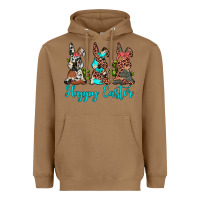 Toasted Coconut happy easter leopard cowhide turquoise cactus bunny's Heavyweight Hoodie - JahusDesignShop