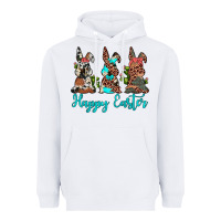 White happy easter leopard cowhide turquoise cactus bunny's Heavyweight Hoodie - JahusDesignShop