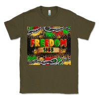 Army Green juneteenth freedom 1865 Classic Tee - Zillion Design Studio