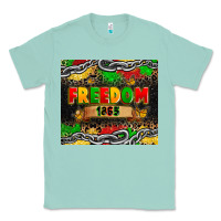 Seafoam juneteenth freedom 1865 Classic Tee - Zillion Design Studio