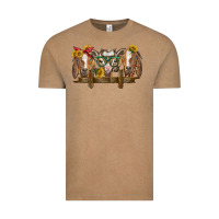 Vintage Coffee western goats Vintage Tee - BarkalooDesign