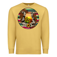 Antique Gold horseshoe circle Premium Sweatshirt - JahusDesignShop