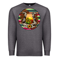 Charcoal Heather horseshoe circle Premium Sweatshirt - JahusDesignShop