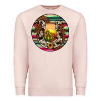 Pale Pink horseshoe circle Premium Sweatshirt - JahusDesignShop