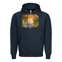 Navy beach vibes Zipper Hoodie - SublimationCraftShop