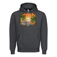 Smoke beach vibes Zipper Hoodie - SublimationCraftShop