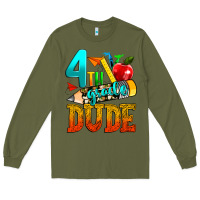 Army Green 4th grade dude Long Sleeve Tee - texasbilliewilder