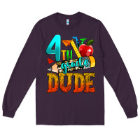 Plum 4th grade dude Long Sleeve Tee - texasbilliewilder