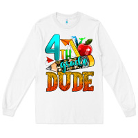 White 4th grade dude Long Sleeve Tee - texasbilliewilder