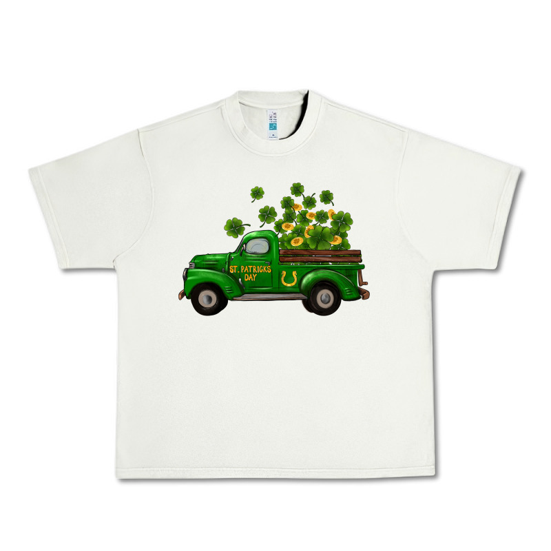 St Patricks Truck Shamrock Horseshoe Gold Urban Heavy Tee by RanaPortraitStore | Teevron