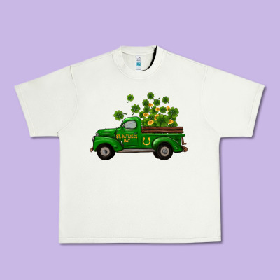 St Patricks Truck Shamrock Horseshoe Gold Urban Heavy Tee Designed By Ranaportraitstore