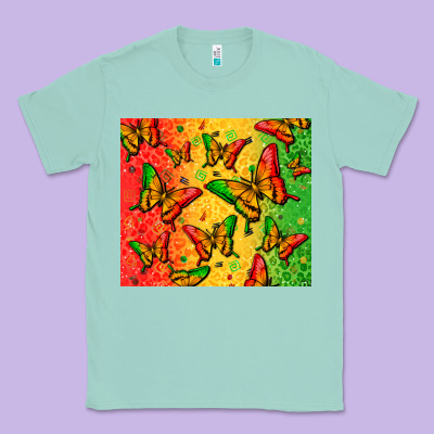 Juneteenth Butterfly Classic Tee Designed By Zillion Design Studio