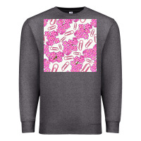 Charcoal Heather floral school seamless pattern Premium Sweatshirt - BundleAndBundleShop