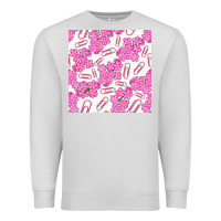 Dove Grey floral school seamless pattern Premium Sweatshirt - BundleAndBundleShop