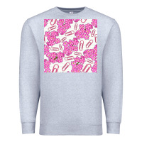 Heather Grey floral school seamless pattern Premium Sweatshirt - BundleAndBundleShop