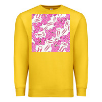 Lemon floral school seamless pattern Premium Sweatshirt - BundleAndBundleShop