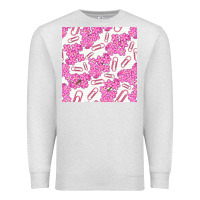 Oatmeal Heather floral school seamless pattern Premium Sweatshirt - BundleAndBundleShop