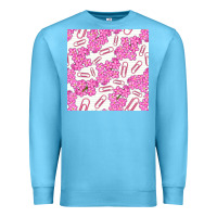 Ocean Blue floral school seamless pattern Premium Sweatshirt - BundleAndBundleShop