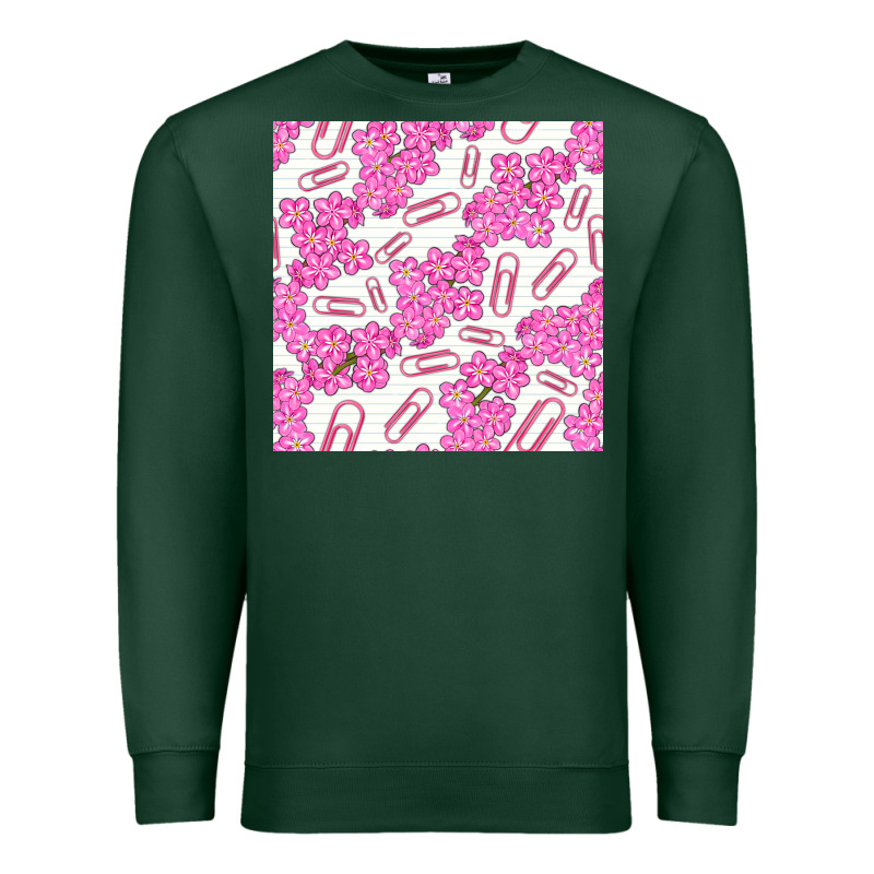 Floral School Seamless Pattern Premium Sweatshirt by BundleAndBundleShop | Teevron