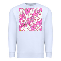 White floral school seamless pattern Premium Sweatshirt - BundleAndBundleShop