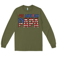 Army Green all American papa Long Sleeve Tee - Zillion Design Studio